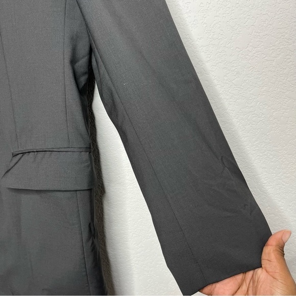 Jil Sander Men Blazer Jacket 52 Gray Wool Mohair‎ Black Label Made in Italy XL - Picture 3 of 15